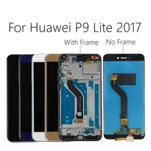 5.0 inch AAA Quality 100% tested For Huawei P9 lite mini  LCD DIsplay + Touch Screen Digitizer Assembly with frame