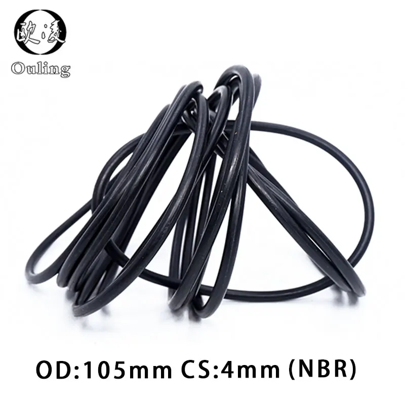 Rubber Ring NBR Sealing O Ring 4mm Thickness OD105mm O ring Seal NBR