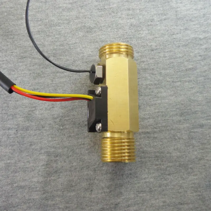 USC HS21TLT Hall Effect Flow Sensor Water with NTC50K Temp. Sensor