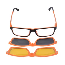 SHINU Оптический Очки Рама Рецепту Очки Кадров 2 ШТ. Клип на Солнцезащитные Очки Очки Ночного Видения поляризованный SH77003