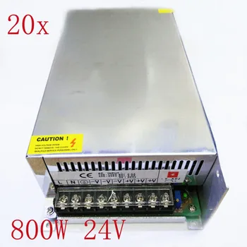 

FREE DHL 20pcs/lot 800W DC24V 33.3A LED Switch Power Supply transformer,Input AC 100V~240V ,2 years warranty