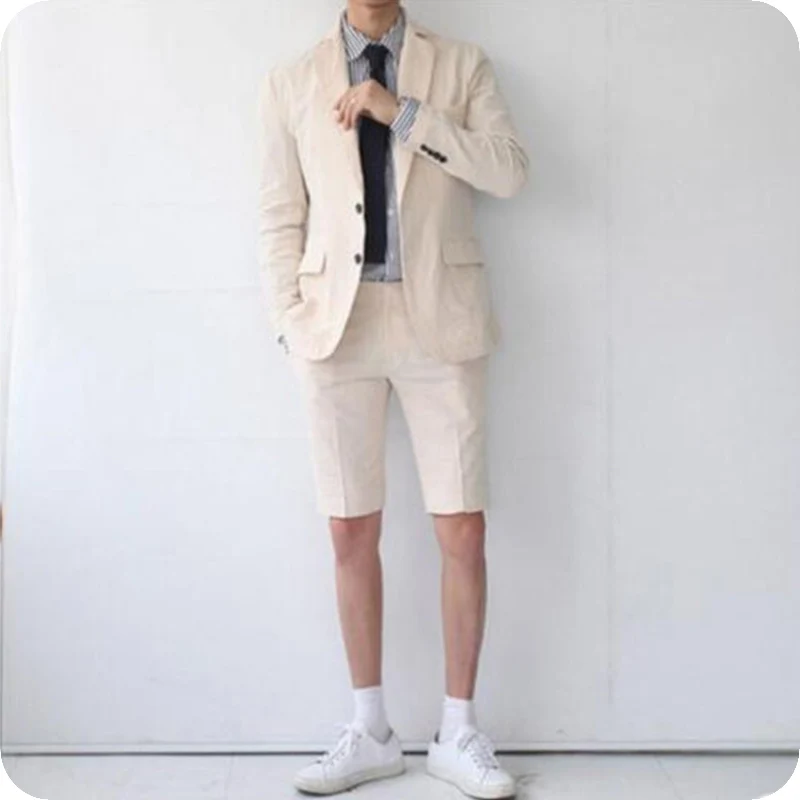 short pants wedding suit