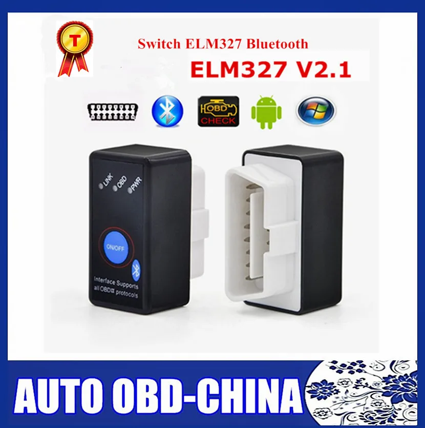 New Super Mini Bluetooth ELM327 V2.1 With Switc OBD2