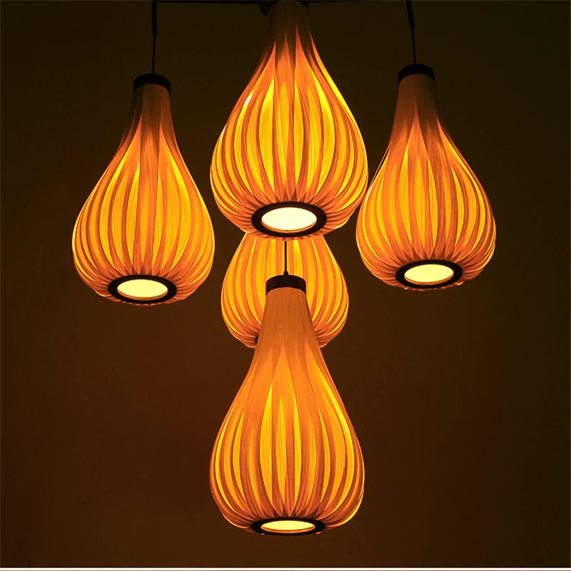 asian pendant lighting. vintage led pendant light oak wood retro lamp e27 hanging fixture loft bar asian lighting