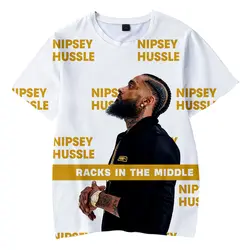 Повседневные детские летние футболки с 3D принтом Nipsey Hussle, новинка 2019 года, лидер продаж, летние футболки с короткими рукавами для мальчиков