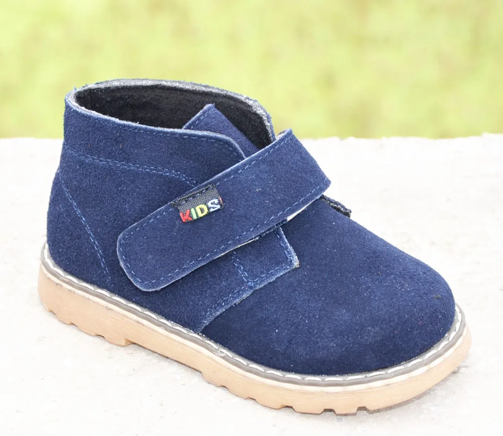2017 new boys ankle shoes genuine leather suede font b boot b font spring autumn footwear