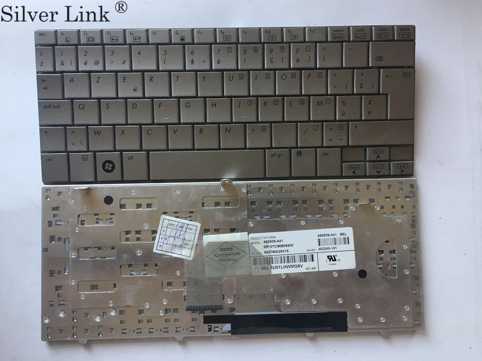 

BE Keyboard For Hp Mini 2100 2133 2140 Series Silver Cz 468509-221 sliver Laptop Keyboard