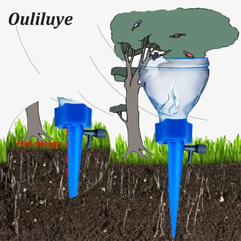 

12PCS Automatic Watering Drip Irrigation Plant Flower Bottles Irrigation Tool Drip Irrigation System Automatic Watering Tools