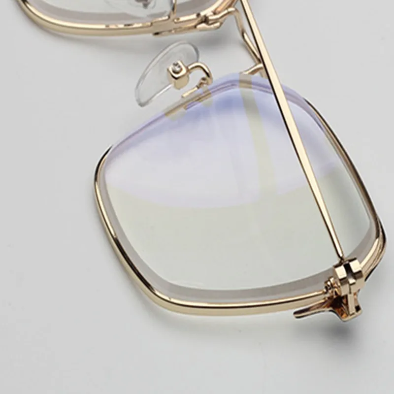 Новые Классические винтажные модные оптовые металлические квадратные очки для мужчин и женщин, очки для близорукости 100-400 градусов, зеркальные очки для чтения