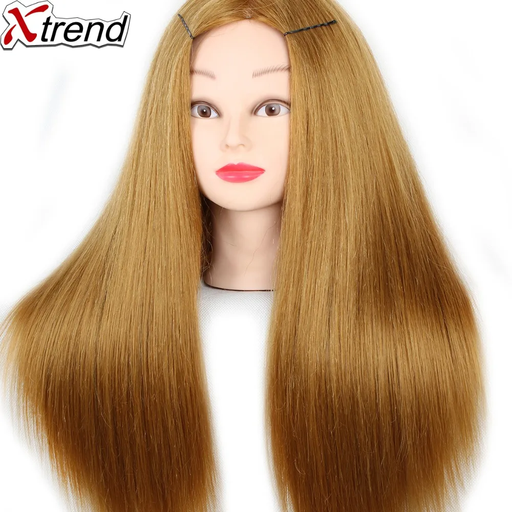 

2018 New Arrival Mannequin Head Training Head for Hairdressers Natural Animal Plus Synthetic Hair Cheap Mannequin Head
