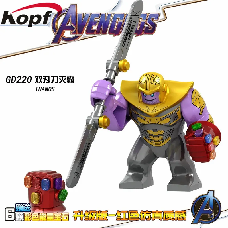 

Single Sale Batman Building Blocks Avengers 4 Plastics Bricks Panther Iron Man Thanos Hulk Figures Gift Toys For Children GD220