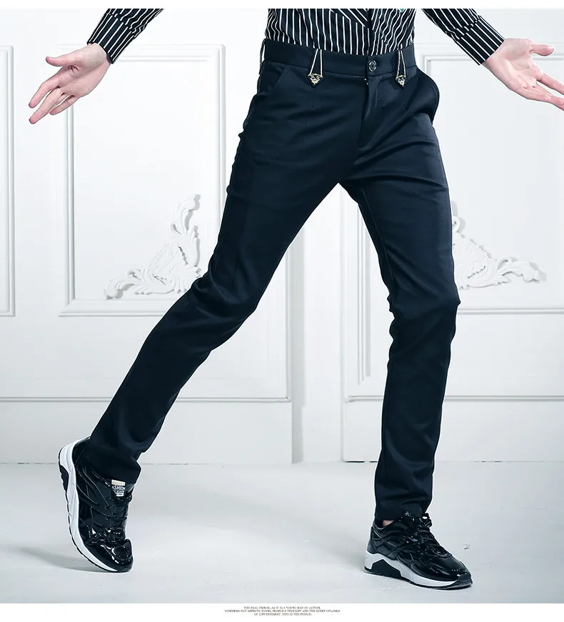 FANZHUAN модная повседневная Для мужчин шаблон человек весенние Молодежные с золотистым расшитым узором джинсы черные Штаны 618011 брюки