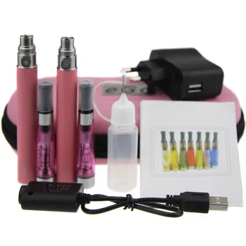 

500pcs/lot Double eGo CE4 Starter Kit E Cigarette 650 900 1100mAh eGo t battery CE4 Atomizer E Cig Set Zipper Case Kit 11 Colors