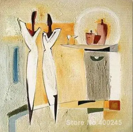 

Abstract paintings Party of Deux II Canvas art reproduction High quality Hand painted