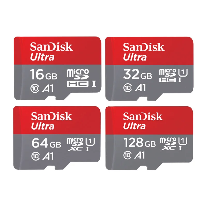 sandisk Micro SD 16 ГБ 32 ГБ 64 ГБ 128 ГБ 200 ГБ 256 Гб MicroSDHC/SDXC UHS-I Ultra C10 TF карта C4 16G 32G Cartao de Memoria