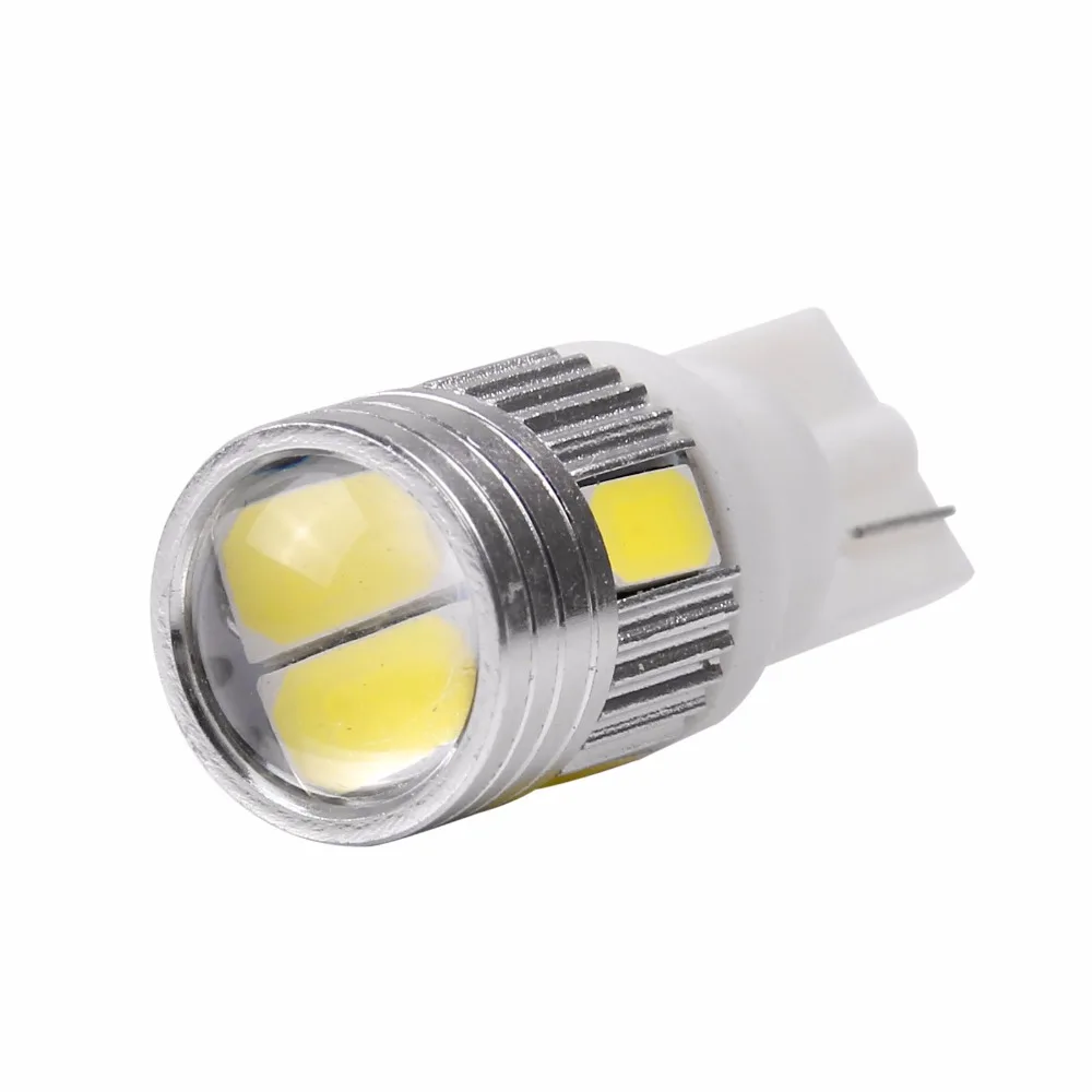 10 шт./компл. T10 W5W 168 194 6SMD 5630 светодиодный супер белый автомобиль боковые лампочки Canbus Error Free 12V для unversail автомобиля