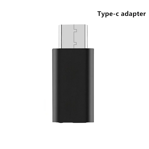 Type-c Otg адаптер Micro USB-type c зарядное устройство разъемы для IPhone X XS Max 7 8 Plus samsung Galaxy S8 S9 Note 8 9 type c кабель - Цвет: black Type-c adapter