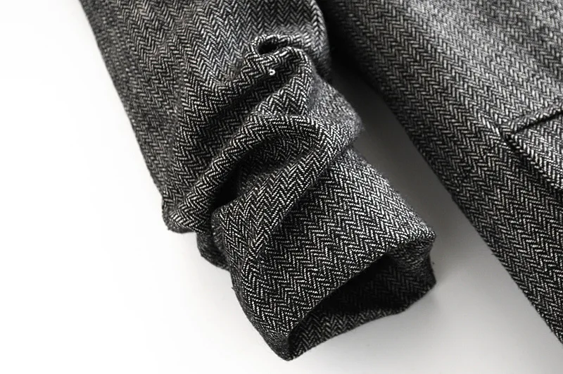 Autumn/Winter Temperament Lapel Long Sleeves Pure Color Pleated Small Suit Top Women's Suit Women Blazers and Jackets