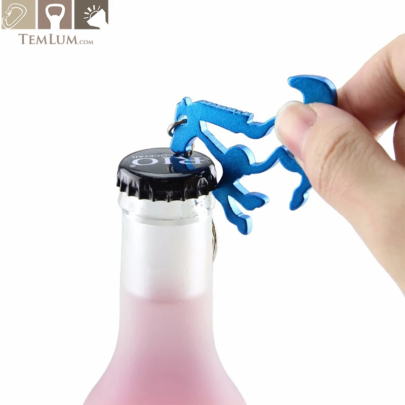 

TEMLUM New Horse Shape Aluminum Beer Opener Keychain Kitchen Bar Tool Creative Gifts