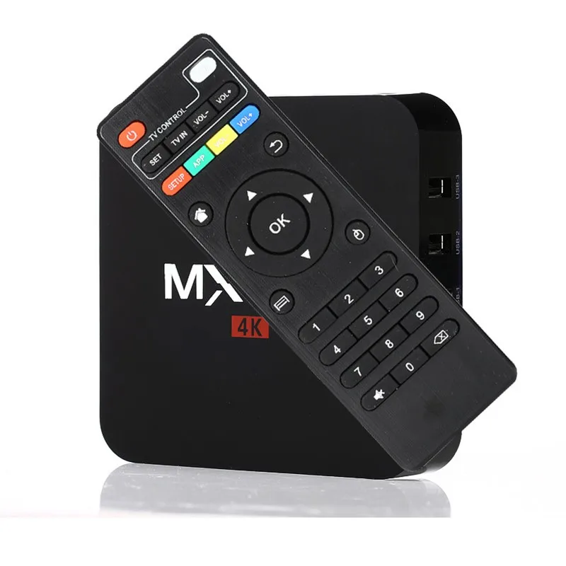 4K MX Pro Android TV Box Amlogic S905X Quad Core Android 6.0 TV Box 1GB 8GB WIFI 4K 1080p H.265 smart media player