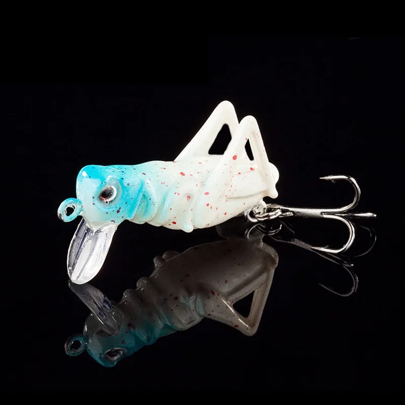 1pcs 4.5cm 3g Grasshopper insect Fishing Lures Fly Fishing Wobbler Lure  hard bait Lifelike Bass Jerkbaits Swimbait Pesca