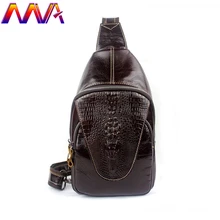 MVA горячая Распродажа мужчин crossbody мешок для модных мужчин груди мешок с натуральная кожа Мужская поясная Мужская кожа груди сумки