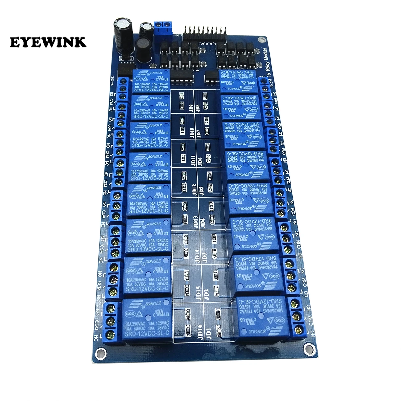 EYEWINK 5 В/12 в 16 канальный релейный модуль для arduino ARM PIC AVR DSP электронный релейный ремень оптрон изоляция