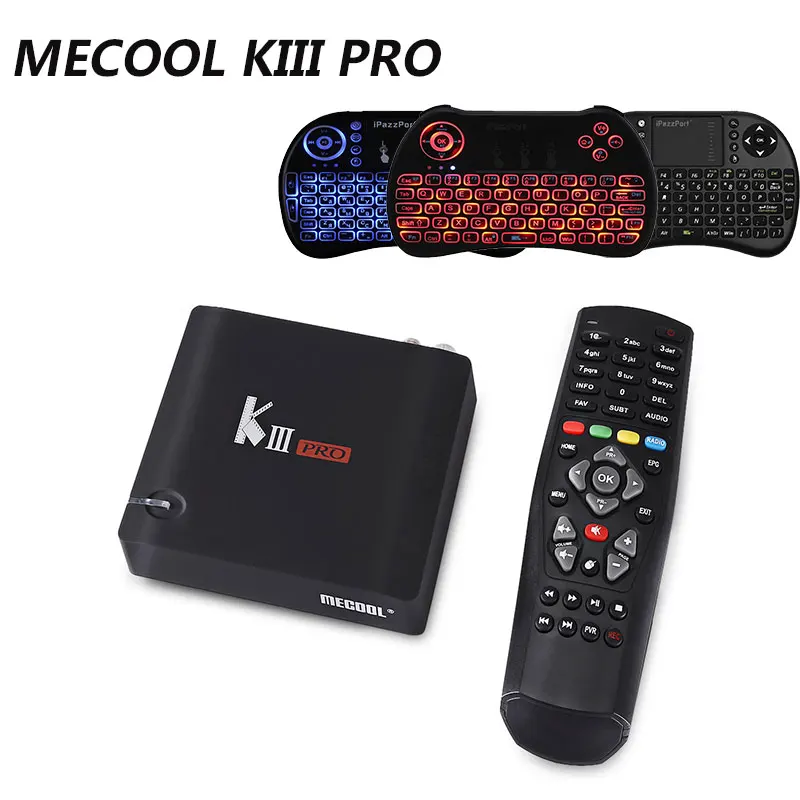 

MECOOL KIII PRO Amlogic S912 CPU Android 6.0 OS TV Box 1000M LAN 3GB 16G Bluetooth4.0 12V 1A BCM4335 Dual Band WIFI Media Player