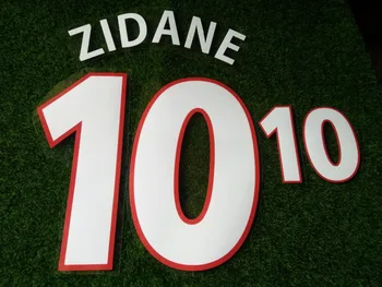 

2000 France #10 Zidane Vieira Henry Trezeguet Nameset Customize Any Name Number Diy Printing Flocking