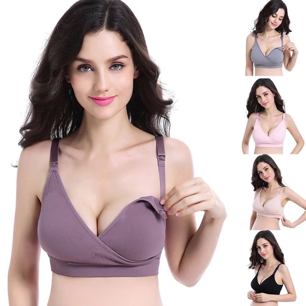

MUQGEW 2019 Hot Sale Women Feeding Nursing Pregnant Maternity Bra Breastfeeding Underwear Breast Dropshipping Mom Clothes