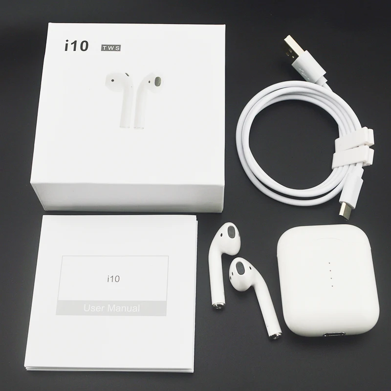 I10 mini Tws беспроводные наушники 5,0 Bluetooth наушники Автоматическое включение/выключение Беспроводная зарядка с микрофоном зарядная коробка для Android iPhone