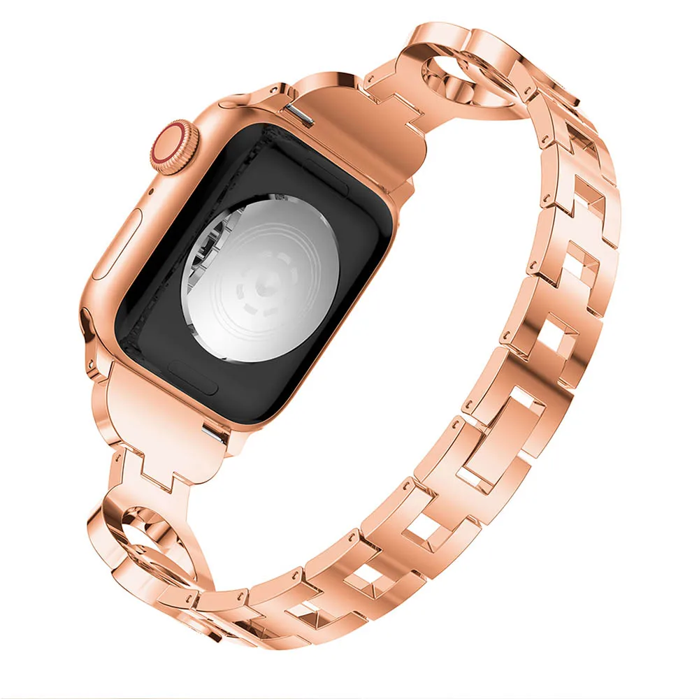 Для наручных часов Apple Watch, версии Нержавеющая сталь Ссылка часы ремешок 38 мм 42 мм 40 мм, длина-44 мм, ремешок для наручных часов Apple Watch Series 4/3/2/1 браслет