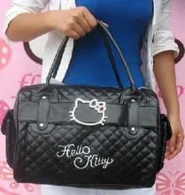 Lujo famosa marca para mujer bolsos casuales de cuero hello kitty bolsos de totalizador del hombro bolsas femininas couro
