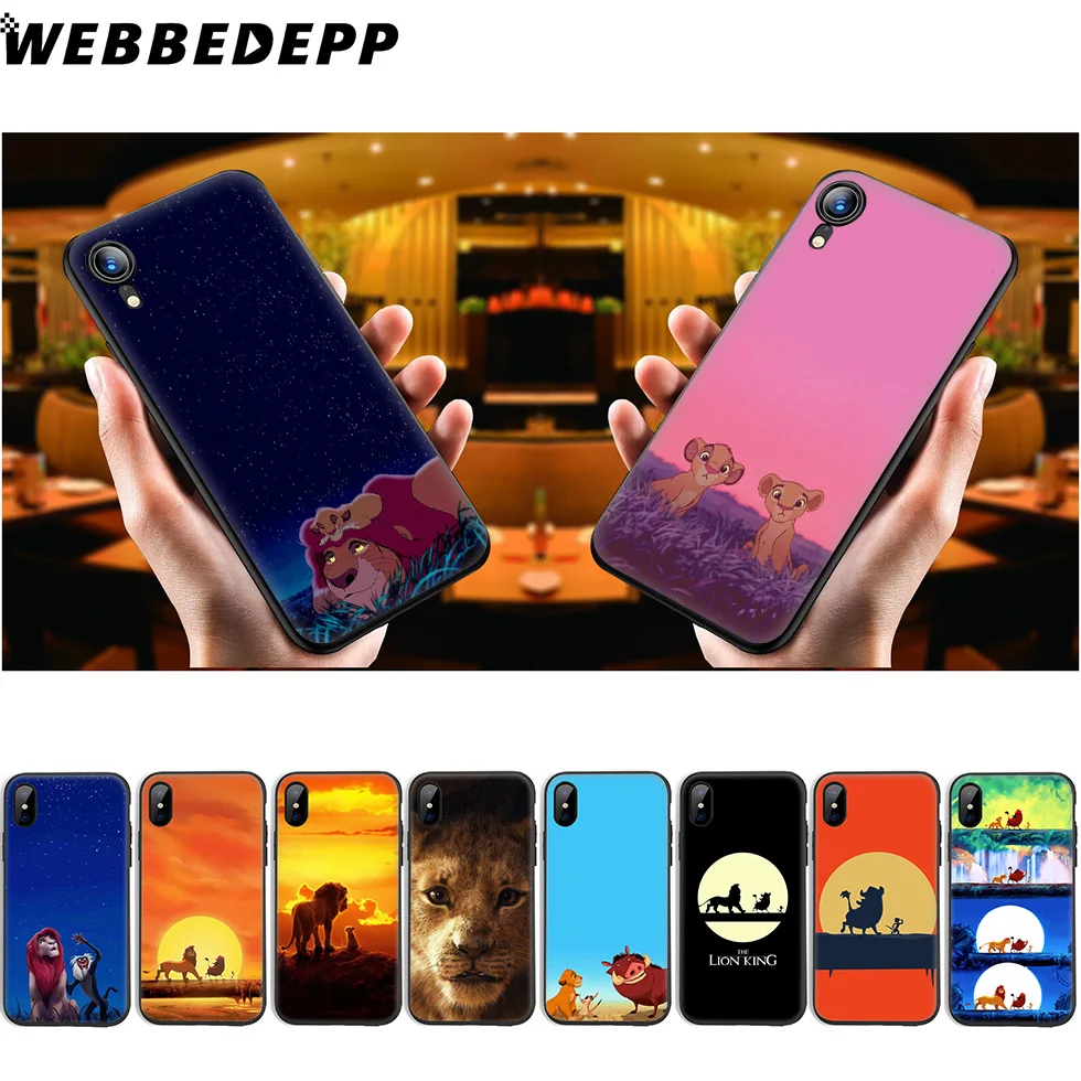 Мягкий силиконовый чехол WEBBEDEPP Lion King для iPhone 11 Pro Xr Xs Max X или 10 8 7 6 6S Plus 5 5S SE Case |