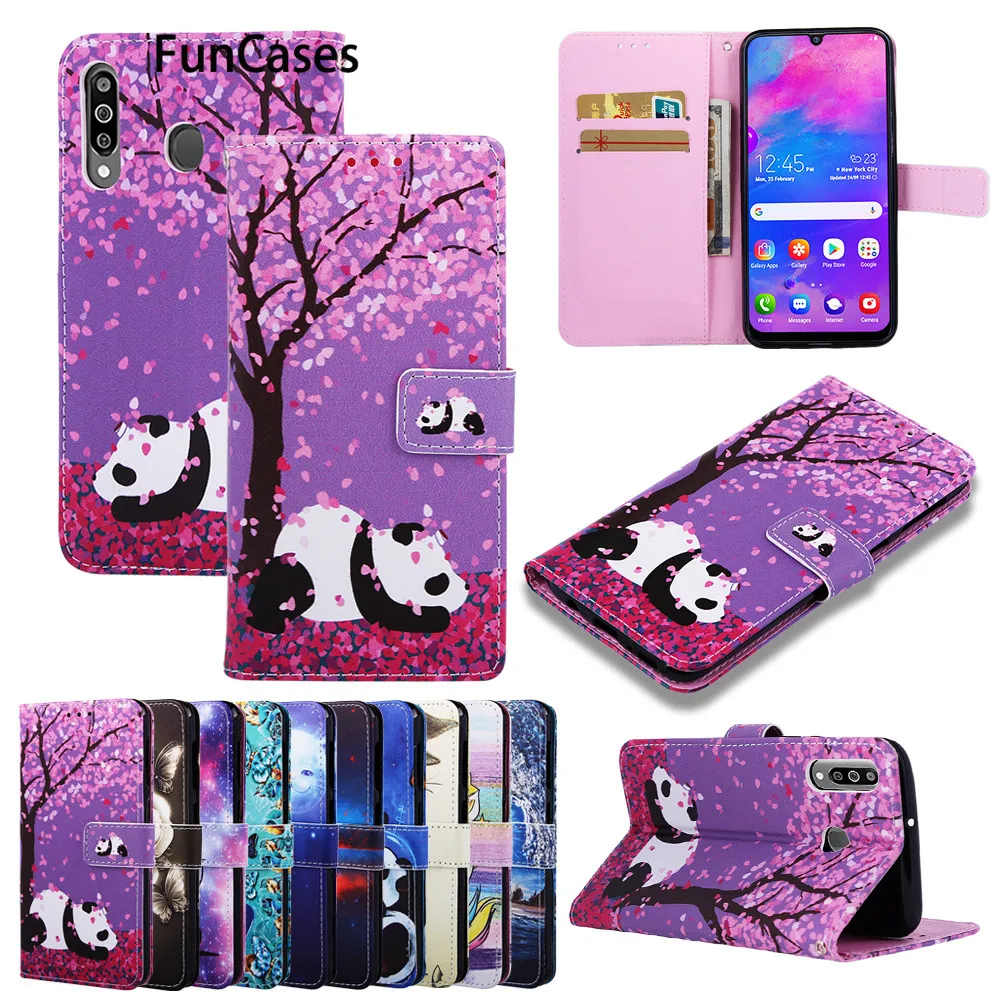 A40 Panda Cover In Silicone Per Cellulare Samsung A40 Carcaso Coque Positivo Sfor Samsung Galaxy Telefoon A40 Portafoglio Flip Case
