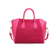 Naïveté 2016 Nouveau 1 PC De Mode Femmes PU En Cuir Dépoli Sac À Main Lady Patchwork Fourre-Tout Sac À Main Épaule Sac JUL13 drop shipping