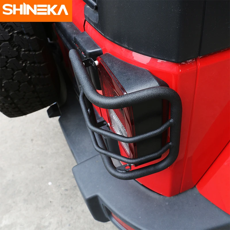 SHINEKA металлическая задняя фара защитная накладка для Jeep Wrangler JK 2007 + автомобильные
