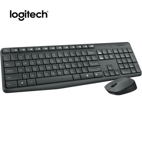 Мультимедийная Беспроводная USB клавиатура и мышь Logitech MK235 2 4 ГГц|Комплекты плюс