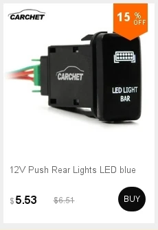 CARCHET переключатель для автомобиля Toyota авто автомобильный светильник переключатель включения-выключения с разъемом провода комплект-лазерный светильник вождения S символ-зеленый