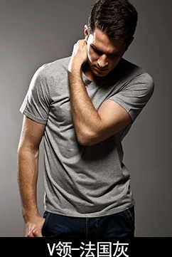 Men's MODAL Solid color underwear clothing close-fitting short sleeve Relax breathable strench V/O-neck vest undershirts
