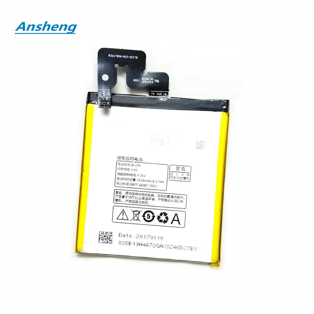 

Ansheng High Quality 2150mAh BL220 battery for Lenovo S850 S850T Smartphone