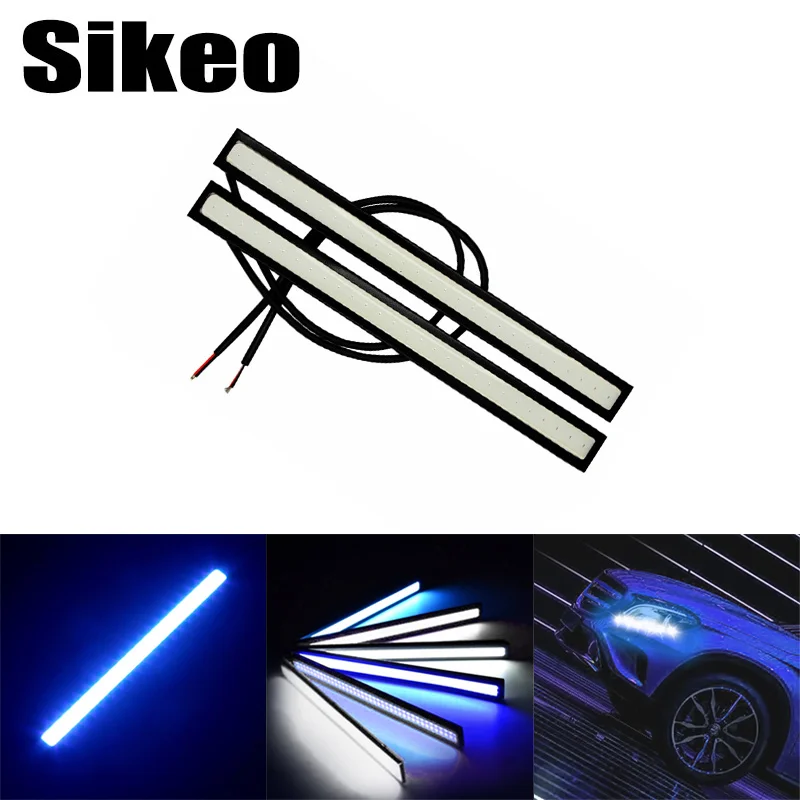 

1pcs 17cm Universal Auto Daytime Running Light COB DRL LED Car Lamp External Lights Auto Waterproof Car Styling Led DRL Lamp