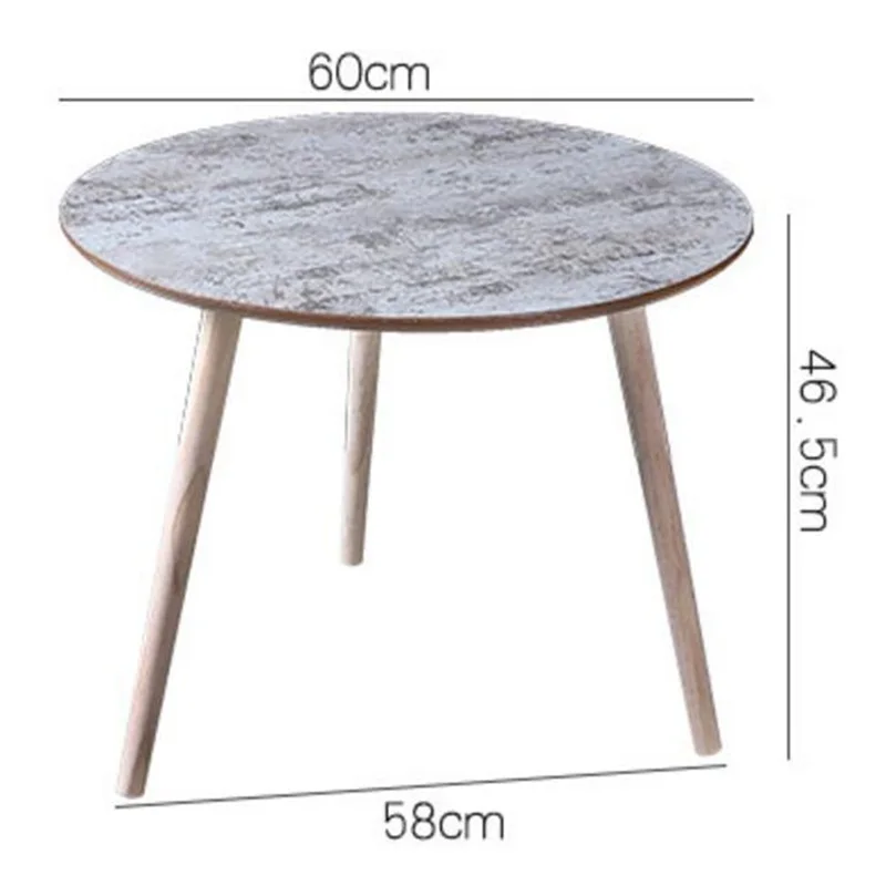 Modern Wood Bedside Table Sofa Side Coffee Table Retro Corner Table