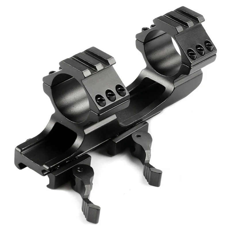 

Hunting Accessories Double Cantilever Ring Mount Picatinny Weaver Scope Rail Mount QD Cam Locks with Adapter 25.4 mm 30 mm