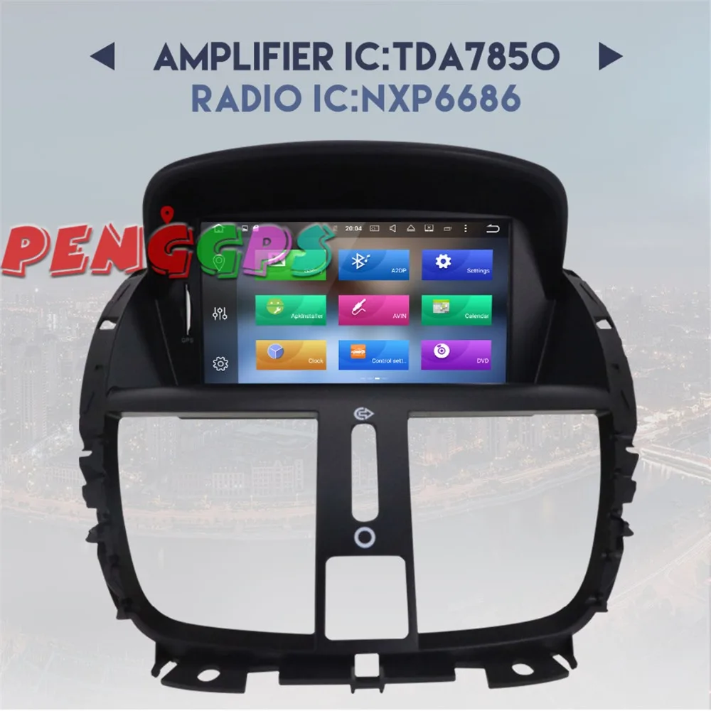 Android 8 0 7 1 автомобилей Радио Стерео gps Navi головного устройства для peugeot 207 2008 2009 2010