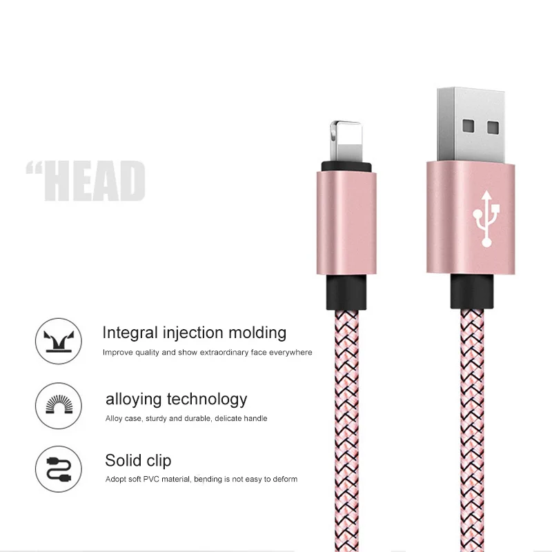 USB кабель для iPhone 8 7 6 s 6s Plus X Xs Max XR 5 5S SE iPad Mini Air iPod 1 м 2 м 3 м кабели для зарядного устройства USB провод для быстрой зарядки