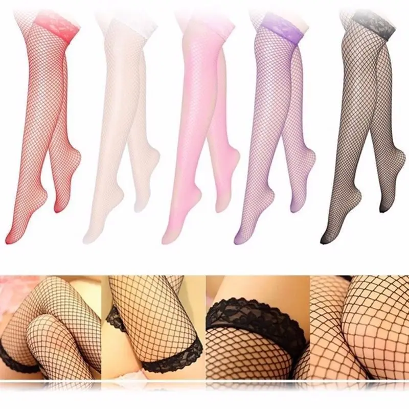 5 color Summer style Sexy Women non slip silicone stocking Thigh High