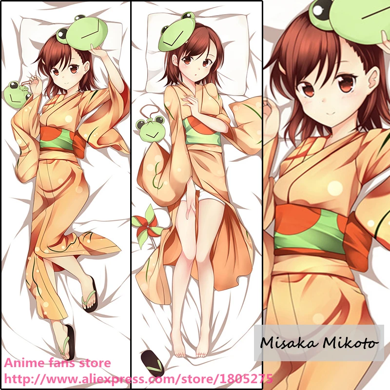Милое Аниме Toaru Kagaku no Railgun Misaka Mikoto милое кимоно японская Наволочка Чехол для