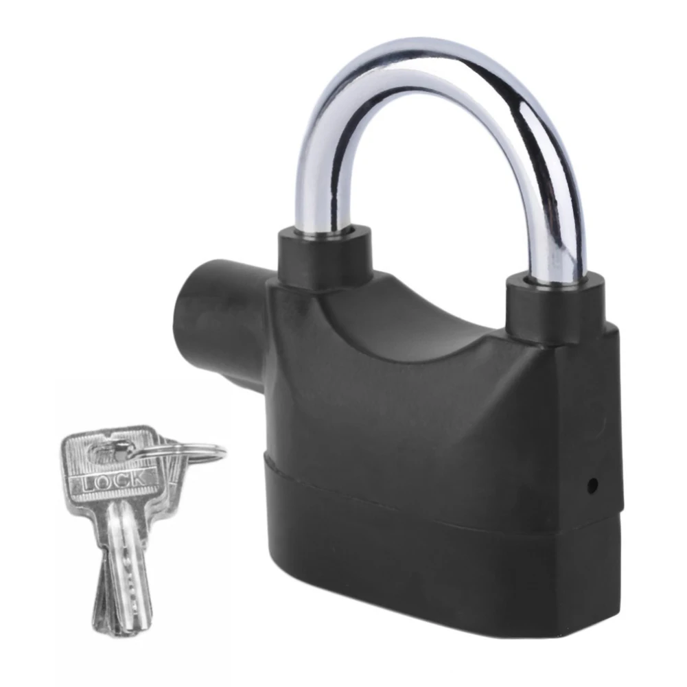 

Siren Alarm Padlock Alarm Lock with 3pcs Keys for Motorcycle Bike Bicycle Security with 110dB Alarm Pad Locks for Outdoor Use