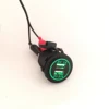 DIY 12V - 24V Dual USB Car Charger Power Outlet 1A & 2.1A for Ipad Iphone Car Boat Marine Mobile LED Light Blue Red Green Orange ► Photo 1/5